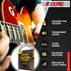 5 Core 5 Core Bass Guitar Strings - 0.010-.048 Gauge - w Deep Bright Tone for 6 String Electric Guitars GS EL BSS 4PCS